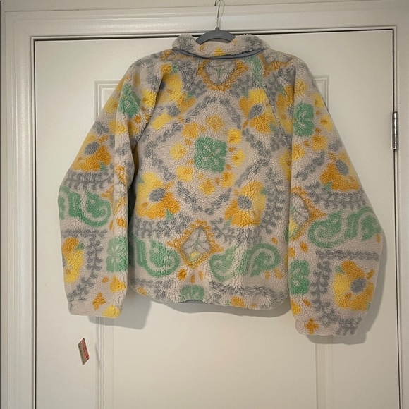 NWT Free People Hit The Slopes Printed Fleece Pullover - Picture 7 of 7